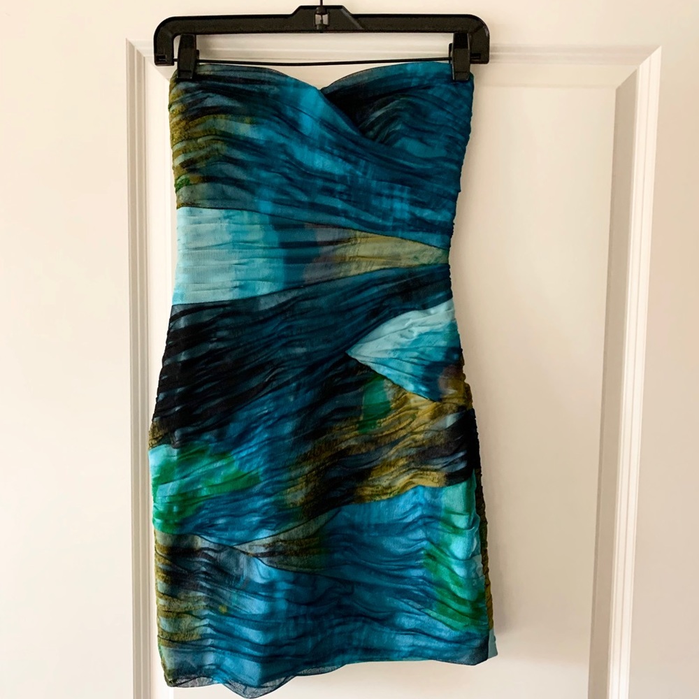 BCBGMAXAZRIA 🎨watercolor mini dress